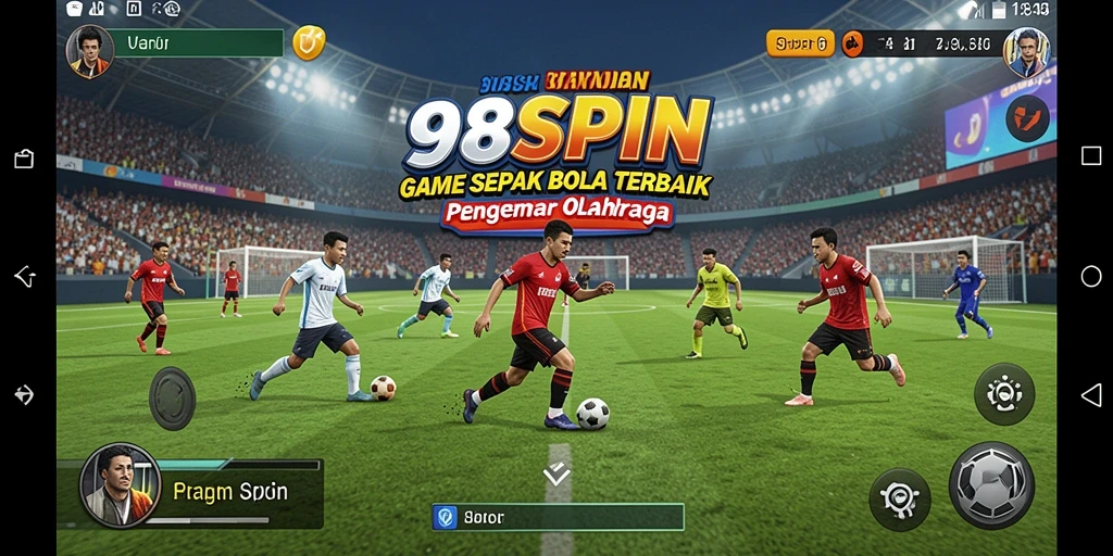 Tangkapan layar permainan <strong>98SPIN</strong> yang menunjukkan aksi mendebarkan di lapangan.