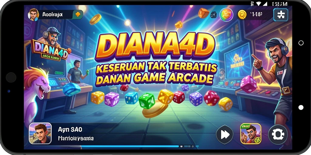 Screenshot gameplay DIANA4D yang menampilkan aksi seru dalam game Arcade.