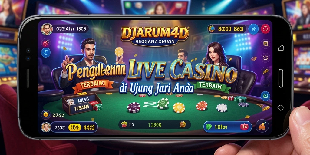 Screenshot utama DJARUM4D menunjukkan gameplay Live Casino yang menarik.