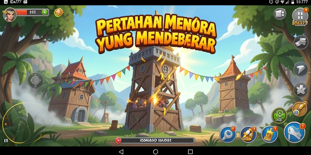 Gameplay menara pertahanan yang strategis dan mendebarkan.