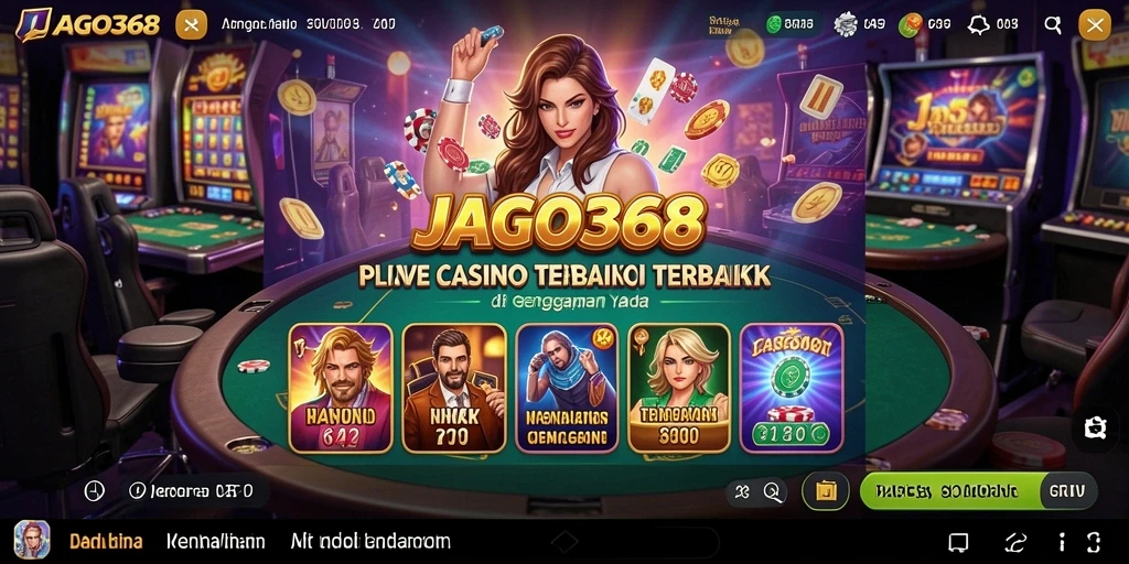 Tampilan menarik dari gameplay Live Casino JAGO368 yang mengasyikkan.