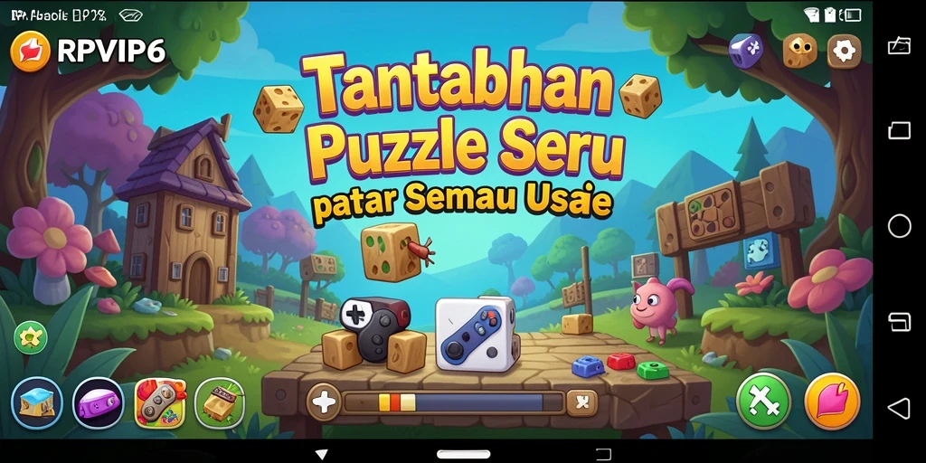 Tangkapan layar gameplay RPVIP6 yang menyajikan tantangan puzzle menarik.