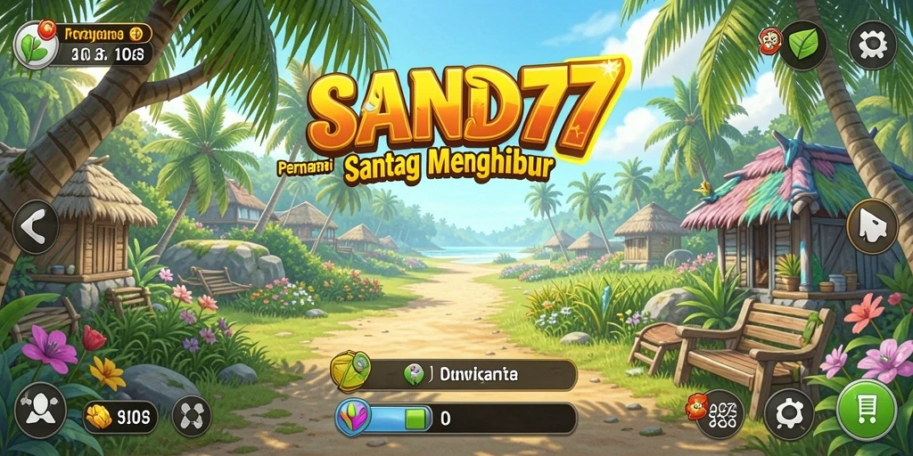 Screenshot SAND77 menampilkan gameplay santai yang menyenangkan.